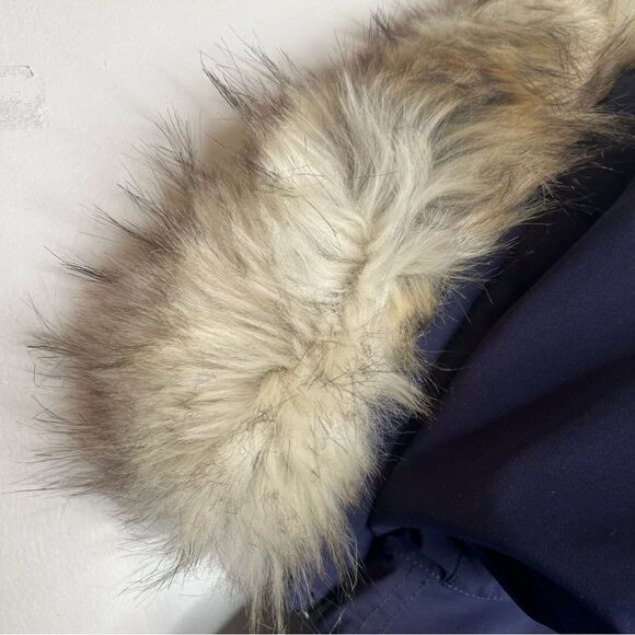 TNA Purple Hooded Parka with Faux Fur Trim - Picture 7 of 9